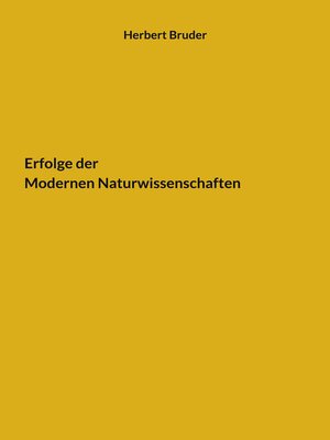 cover image of Erfolge der Modernen Naturwissenschaften